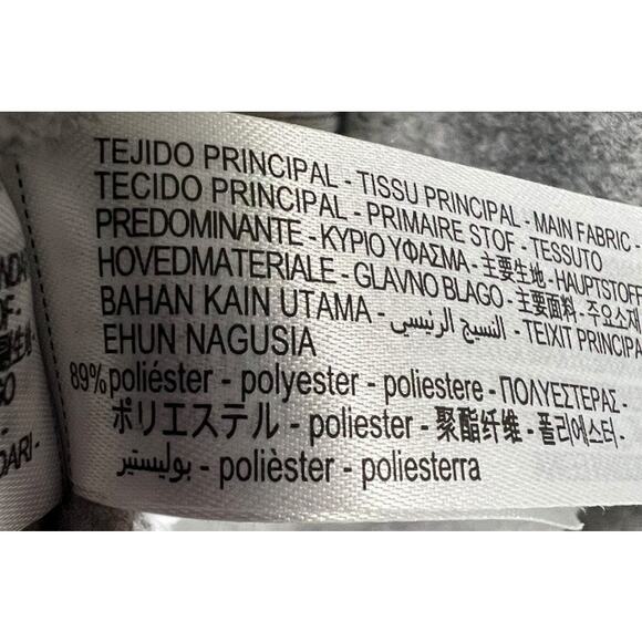 NWOT Zara Long Sleeve Snap Button Oversized Bomber Jacket Gray Women's M Preppy - Picture 7 of 8